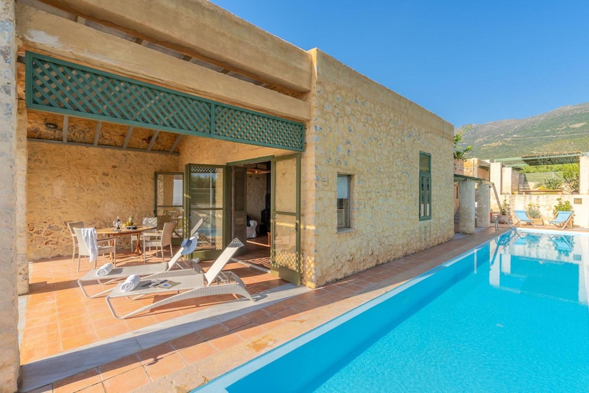 Villa Mediterranea, With Heated Pool Livadia  Екстериор снимка